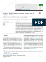 Recovery of Phenolic Compounds From Orange Juice Solid Waste by Solid-Liquid Extraction