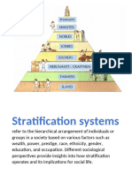 STRATIFICATION