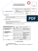 Prueba - Diagnóstico Mecánica - Física General - 2023