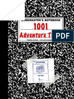 Gamemaster's Notebook - 1001 Awesome Adventure Titles