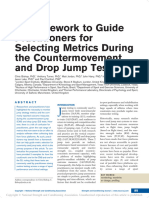 A Framework To Guide Practitioners For Selecting Metrics During The Countermovement and Drop Jump Tests