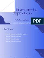 TEE - Trabalho Nos Modos de Produção PDF