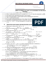 2nd Qur. Maths Worksheet For G-10