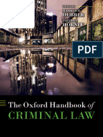 Markus Dirk Dubber Tatjana Hörnle The Oxford Handbook of Criminal Law Oxford Handbooks in Law 2014