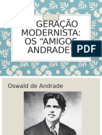 1 Geracao Modernista Os Amigos Andrade