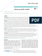 Pathways For Scaling Up Public Health Interventions: Researcharticle Open Access