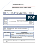 SESIÓN DE APRENDIZAJE - Lateralidad