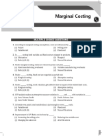 MCQ's - Marginal Costing