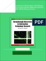 Breakthrough Discoveries in Information Technology Research Advancing Trends Premier Reference Source 1st Edition Mehdi Khosrow-Pour Download PDF