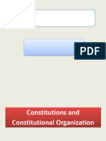 Constitutions and Constitutional Organization