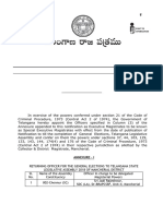 The Telangana Gazette: Part-I Extraordinary Published by Authority