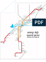 Nagpur Metro Phase I & Phase II Map