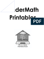 Kinder Math Packet