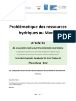 Etat Des Lieux Des Ressources Hydrique Au Maroc - Aoùt 2021