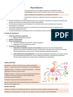 Resumo Hipotalamo e Hipofise