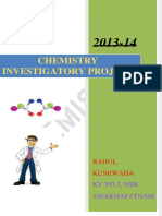 Dokumen - Tips Class 12 Chemistry Project On Setting of Cements