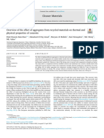 Overview of The Effect of Aggregates From Recycled Materials - 2022 - Cleaner M