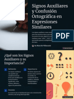 Signos Auxiliares y Confusion Ortografica en Expresiones Similares