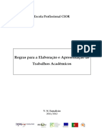 Regras para Trabalhos Académicos