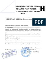 Certificat Medical