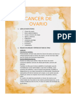 Cancer de Ovario