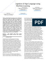 Sign Language Recognition Reseach Paper