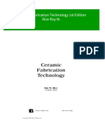 Ceramic Fabrication Technology 1st Edition Rice Roy W. 2024 Scribd Download