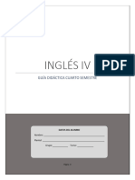 Cuarto Semestre. - Guía Didáctica Del Estudiante. - Inglés IV-2