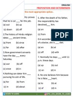 Preposition Sheet