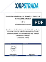 Registro de Residuos de Ingreso y Egreso