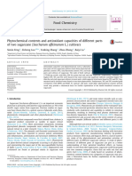 Contenidos Fitoquímicos y Capacidades Antioxidantes de Caña