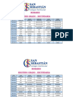 Horarios Secundaria 2024