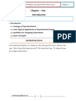 Chapter 1 Design of Experiment