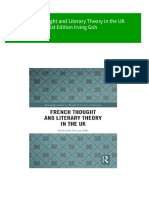 French Thought and Literary Theory in The UK 1st Edition Irving Goh Download PDF