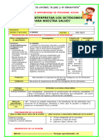 Sesion de Aprendizaje de P.S. Con Estrategias para Generar El Razonamiento, La Creatividad y El Pensamiento Critico