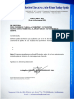 Circular No. 75 de 12 de Noviembre de 2024