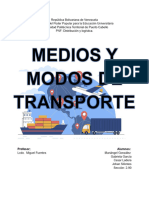 Medios y Modos de Transporte