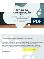 AULA 6. Aplicabilidade e Eficcia Das Normas Constitucionais