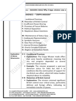 Theme UPSC Mnemonic - MODERN INDIA