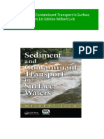 Sediment and Contaminant Transport in Surface Waters 1st Edition Wilbert Lick 2024 Scribd Download