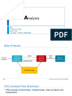 Syntax Analysis