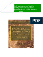 Fundamentals and Assessment Tools For Occupational Ergonomics Occupational Ergonomics Handbook Second Edition William S. Marras