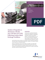 Analysis of Impurities in Aluminium With The Avio 220 Max ICP-OES Following London Metal Exchange Guidelines