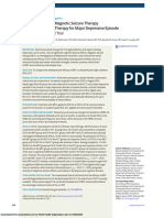 Clinical Outcomes of Magnetic Seizure Therapy Vs Electroconvulsive Therapy