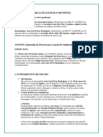 Demanda de Divorcio Por Causal de Adulterio