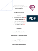 Actividad 4. Etapa 1. Logística de Aprovisionamiento