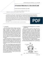 Numerical Modelling of Inclusion Behaviour in A Gas-Stirred Ladle