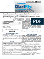 ClariFly Larvicide Premix 67 Specimen Label 50 LB