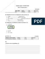 Sample Paper I (30-9-24 Sem 3 PG French FL)