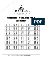 Group Iv - Full Mock Test - 2 - Answer